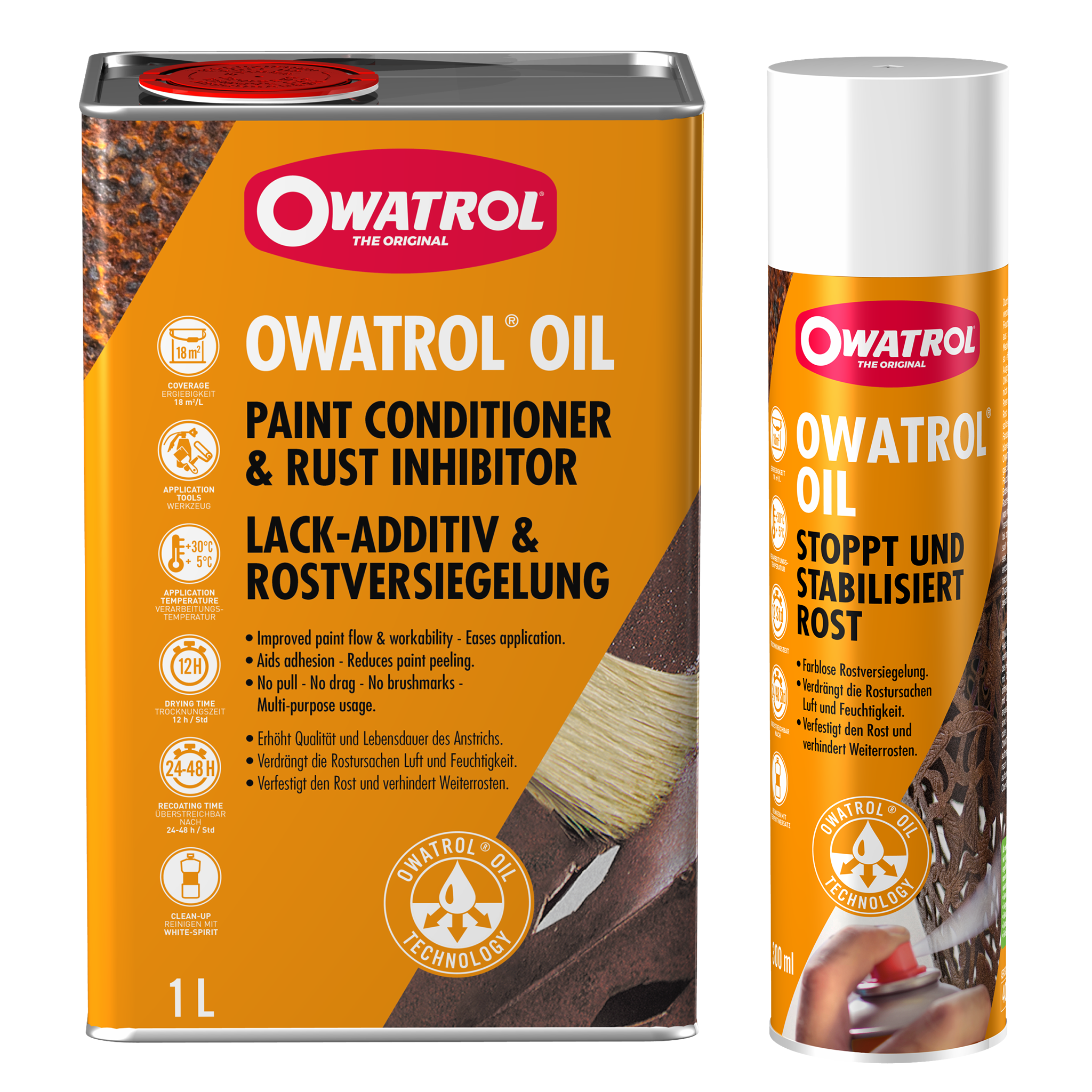 Bundle: OWATROL Oil - 1 Liter + 1 Spray