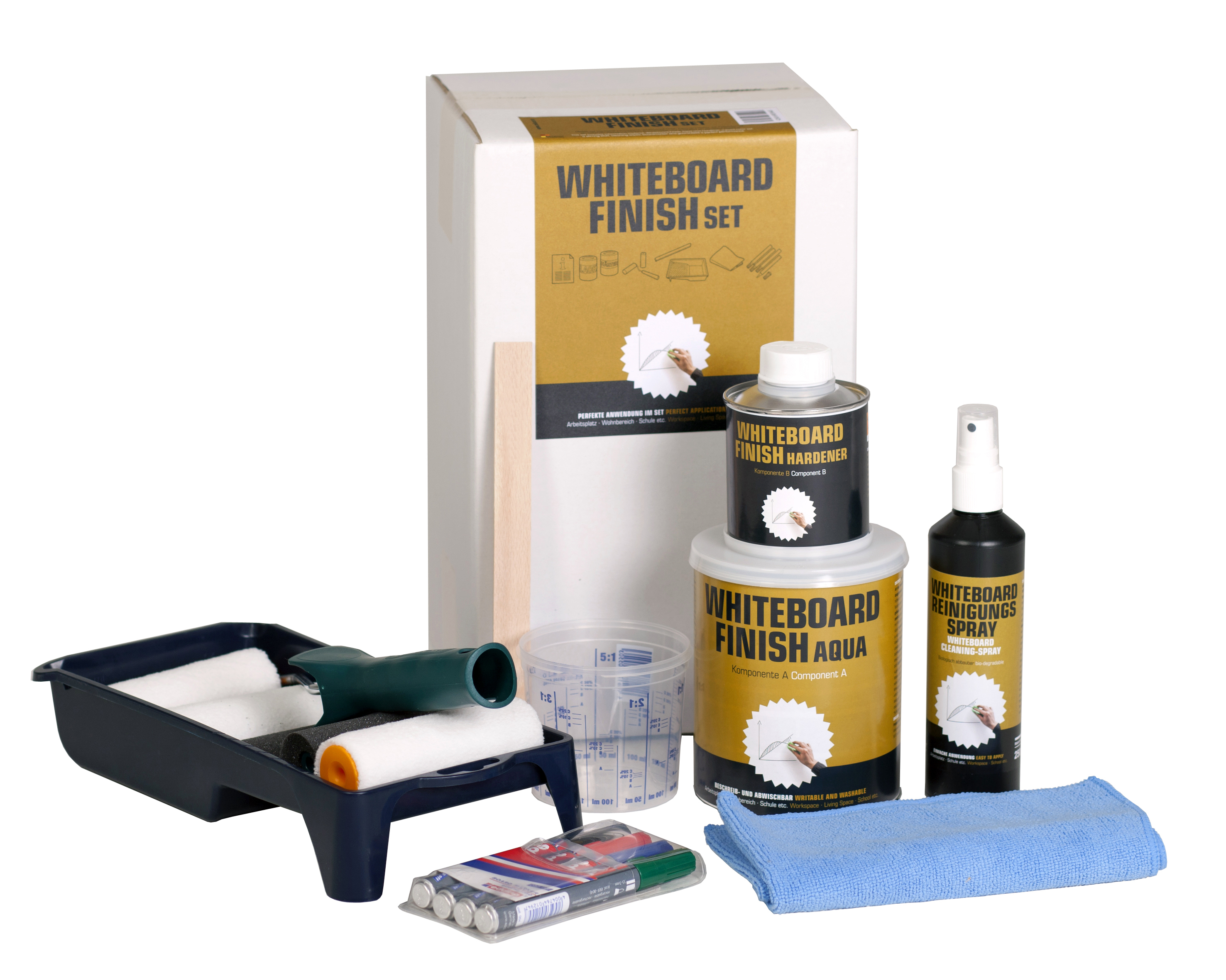 Milacor Whiteboard-Finish Aqua Set